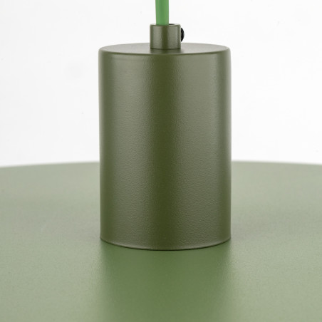 Lampa wisząca Sila Peapod Green TK Lighting | Zielona, Płaski Klosz