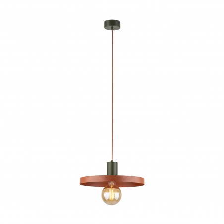 Lampa wisząca Sila Brick Green TK Lighting | Pomarańczowa, Loftowa