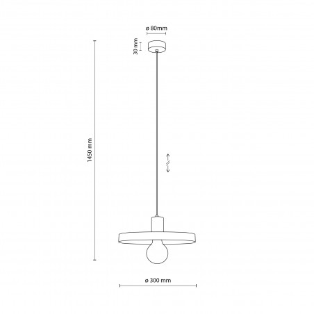 Lampa Wisząca Sila Peapod Green - TK Lighting | Zielona, Płaska