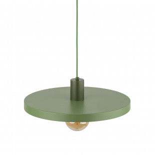 Lampa wisząca Sila Peapod Green TK Lighting | Zielona, Płaski Klosz