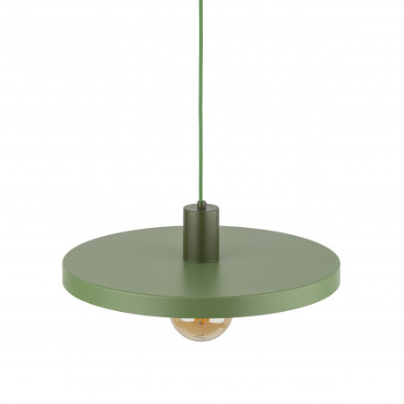 Lampa wisząca Sila Peapod Green TK Lighting | Zielona, Płaski Klosz