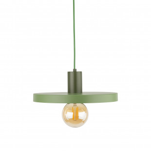 Lampa Wisząca Sila Peapod Green - TK Lighting | Zielona, Płaska