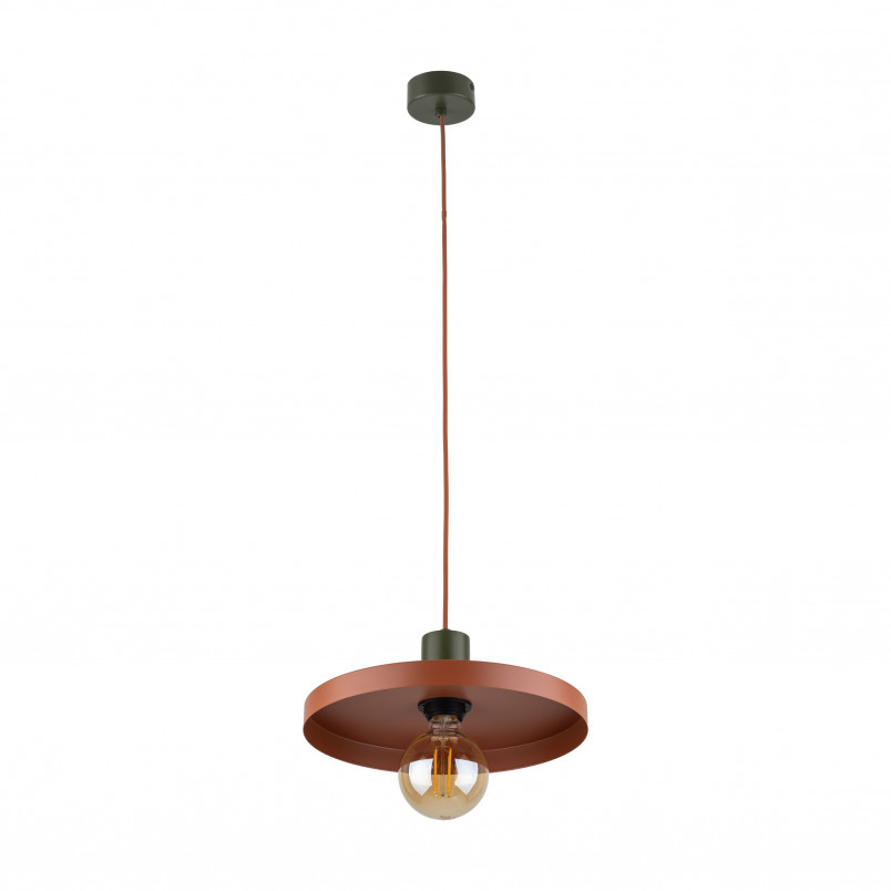 Lampa wisząca Sila Brick Green TK Lighting | Pomarańczowa, Loftowa