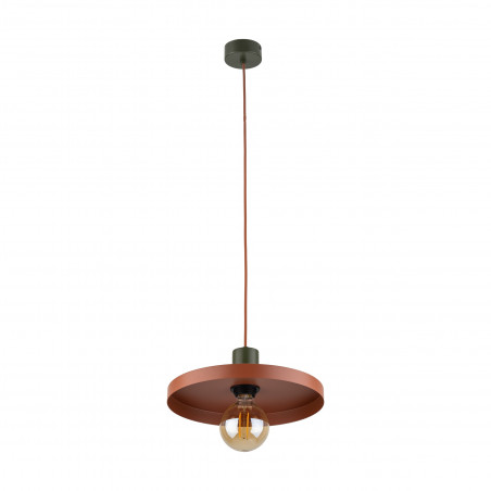 Lampa wisząca Sila Brick Green TK Lighting | Pomarańczowa, Loftowa
