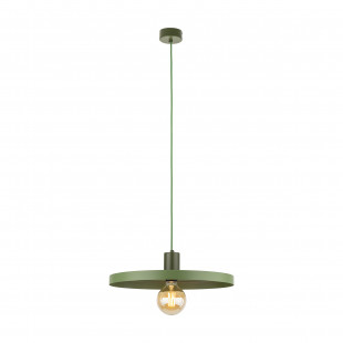 Lampa wisząca Sila Peapod Green TK Lighting | Zielona, Płaski Klosz