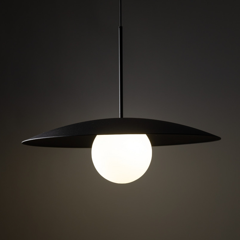 Lampa wisząca Slate | Metalowa z kulą szklaną | TK Lighting