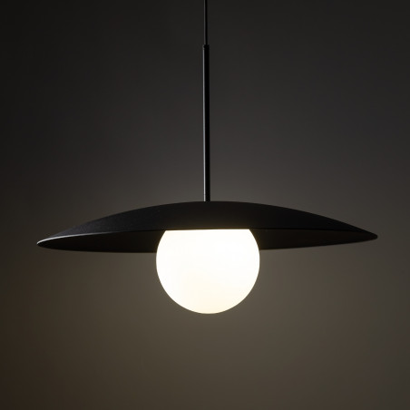Lampa wisząca Slate | Metalowa z kulą szklaną | TK Lighting