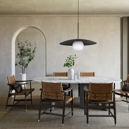 Lampa wisząca Slate | Metalowa z kulą szklaną | TK Lighting