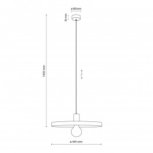 Lampa wisząca Sila Peapod Green TK Lighting | Zielona, Płaski Klosz