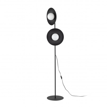 Lampa podłogowa 2 kule Slate | Biały/Czarny | TK Lighting