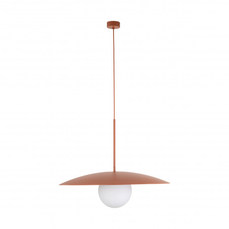 Lampa wisząca Slate | Metalowa kula, biały/cegła | TK Lighting