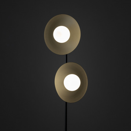 Lampa podłogowa 2 kule Slate | Biały/Czarny | TK Lighting