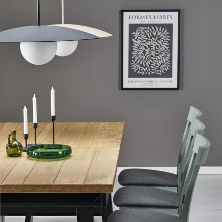 Lampa wisząca Slate | Metalowa z kulą szklaną | TK Lighting