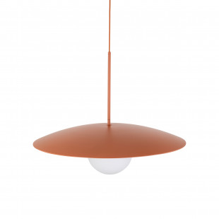 Lampa wisząca Slate | Metalowa kula, biały/cegła | TK Lighting