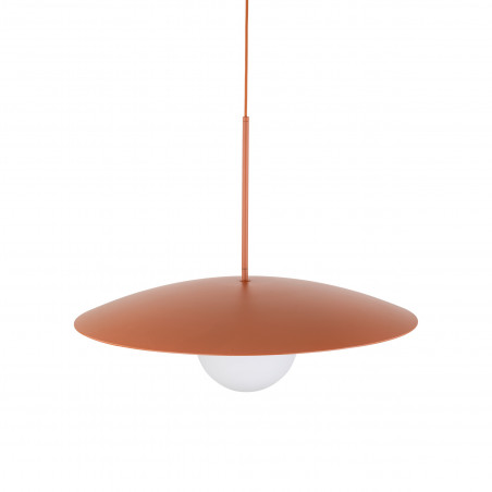 Lampa wisząca Slate | Metalowa kula, biały/cegła | TK Lighting