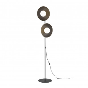 Lampa podłogowa 2 kule Slate | Biały/Czarny | TK Lighting