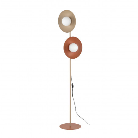 Lampa podłogowa Slate | 2 szklane kule | TK Lighting