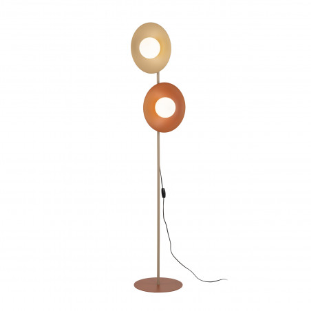Lampa podłogowa Slate | 2 szklane kule | TK Lighting