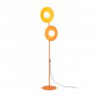 Lampa podłogowa Slate | 2 kule, biały/pomarańczowy/żółty | TK Lighting