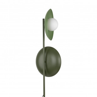 Lampa podłogowa biało-zielona TK Lighting - Szklane kule | Kup teraz!