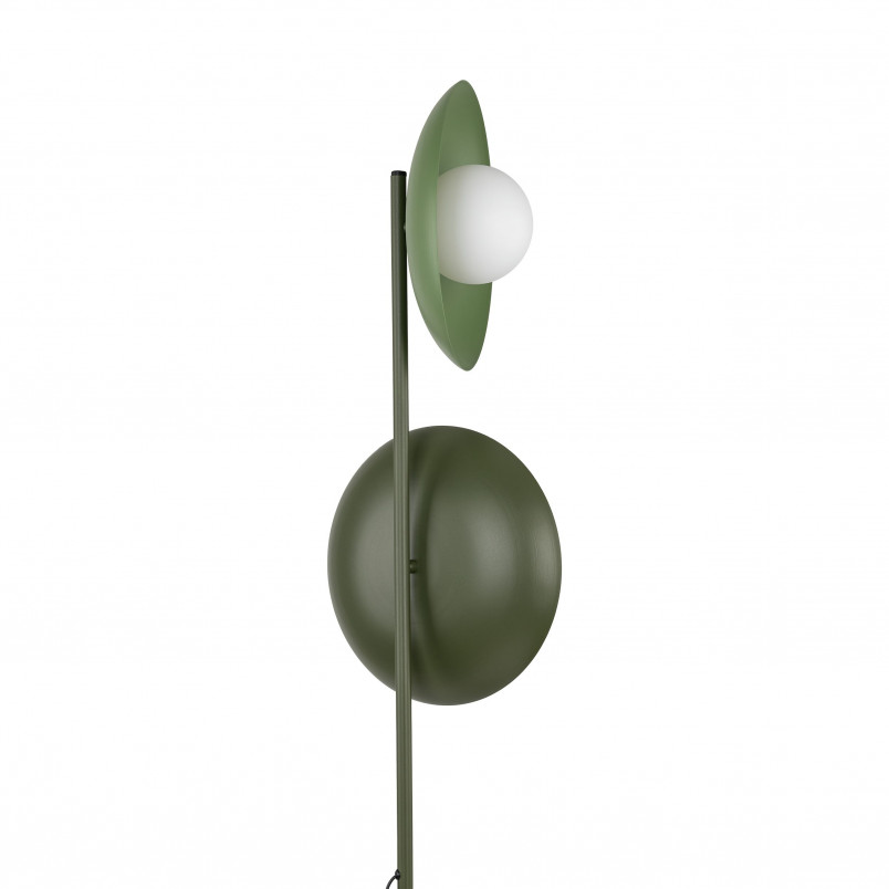 Lampa podłogowa biało-zielona TK Lighting - Szklane kule | Kup teraz!