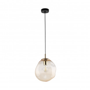Lampa wisząca szklana Sol | Bursztynowa | TK Lighting