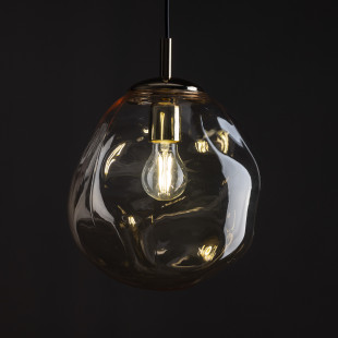 Lampa wisząca szklana Sol | Bursztynowa | TK Lighting