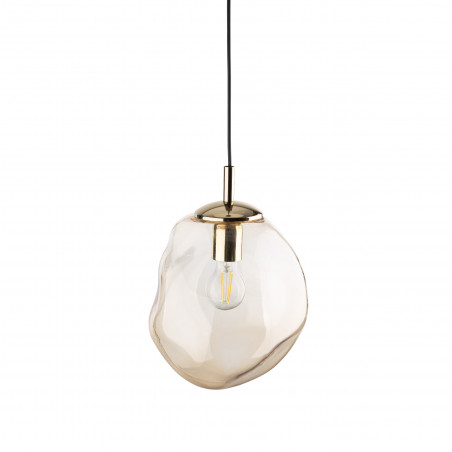 Lampa wisząca szklana Sol | Bursztynowa | TK Lighting