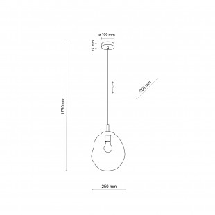 Lampa wisząca Sol szklana nowoczesna TK Lighting | 251 PLN