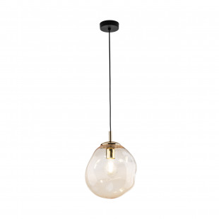 Lampa wisząca szklana Sol | Bursztynowa | TK Lighting