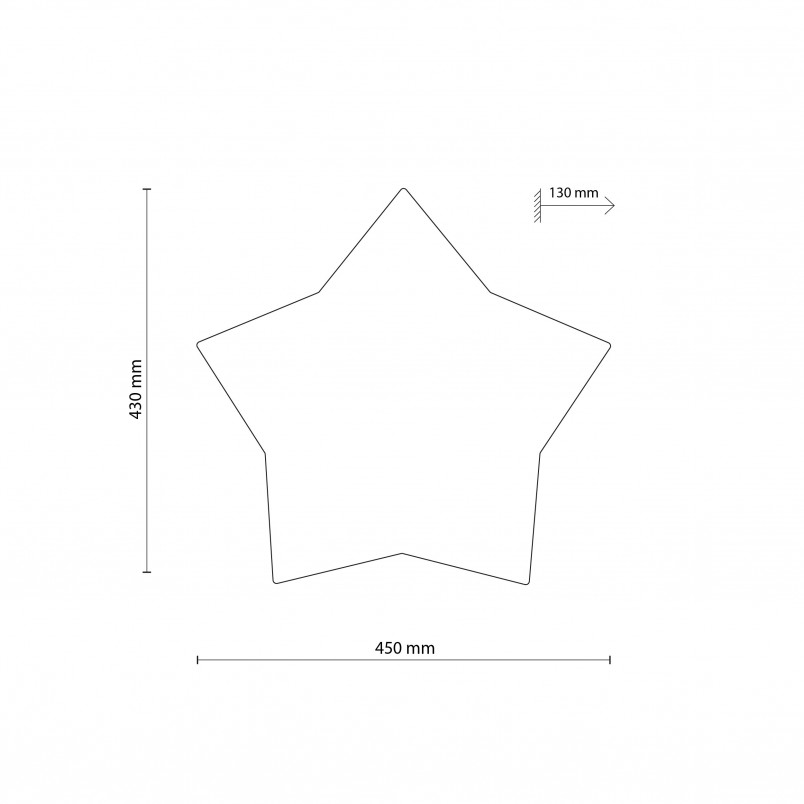 Plafon dziecięcy gwiazda Star | TK Lighting - Oświetlenie dla dzieci
