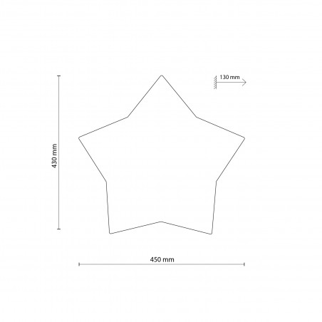 Plafon dziecięcy gwiazda Star | TK Lighting - Oświetlenie dla dzieci