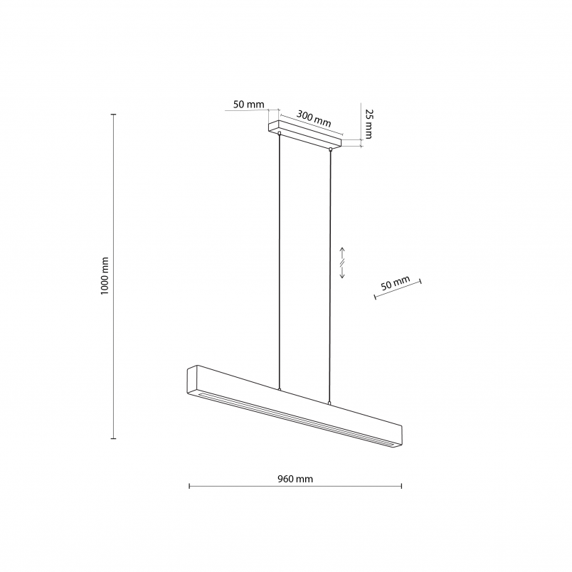 Lampa drewniana wisząca Teo LED - TK Lighting | Skandynawski Design