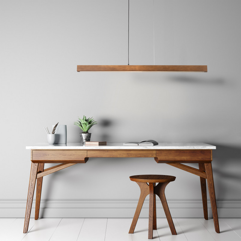 Lampa drewniana Teo LED 126cm orzech | TK Lighting - Oświetlenie