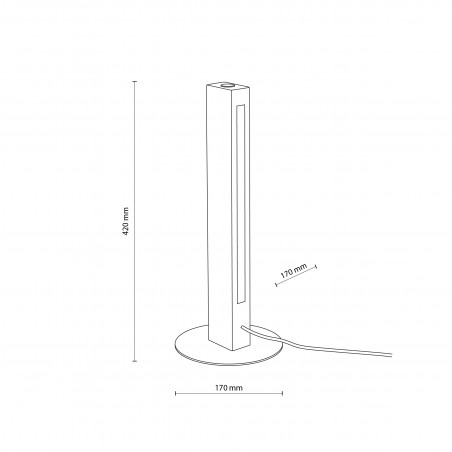Lampa drewniana Teo LED TK Lighting | Nowoczesny design