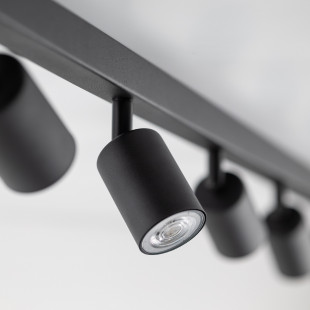 Reflektor sufitowy 8 punktowy TK Lighting | Czarny, Metal