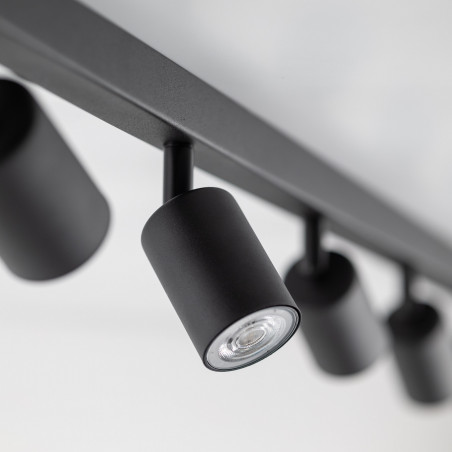 Reflektor sufitowy 8 punktowy TK Lighting | Czarny, Metal