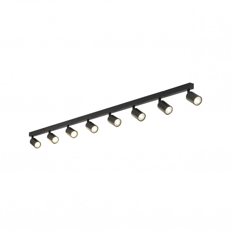 Reflektor sufitowy 8 punktowy TK Lighting | Czarny, Metal