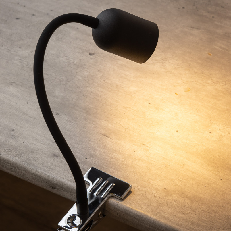 Lampka klips Top czarna TK Lighting - Oświetlenie LED