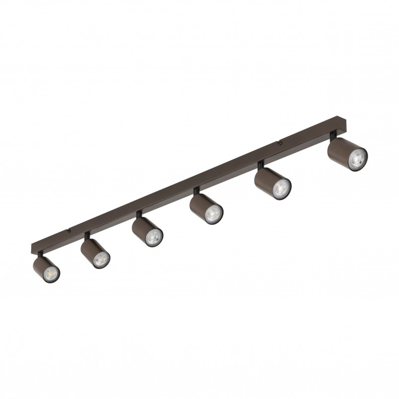 Reflektor sufitowy 6 punktowy TK Lighting | Brązowy