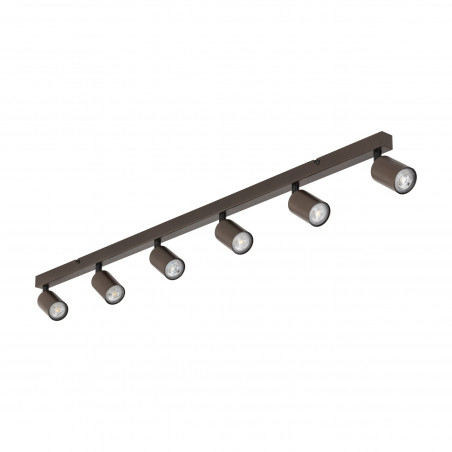 Reflektor sufitowy 6 punktowy TK Lighting | Brązowy