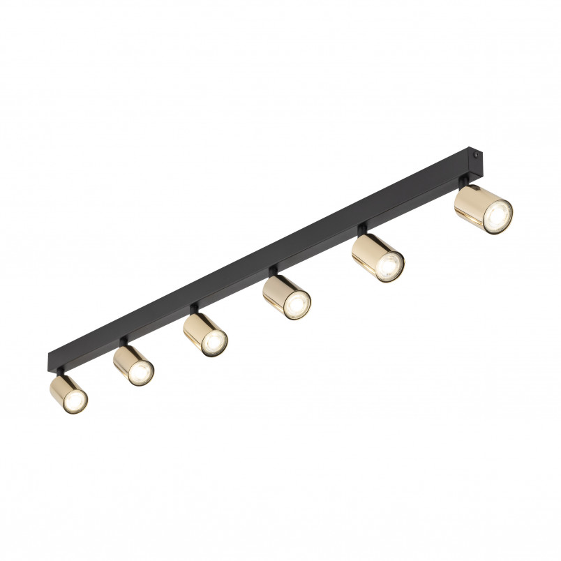 Reflektor sufitowy 6 punktowy Top Gold - TK Lighting | Lampa Złota