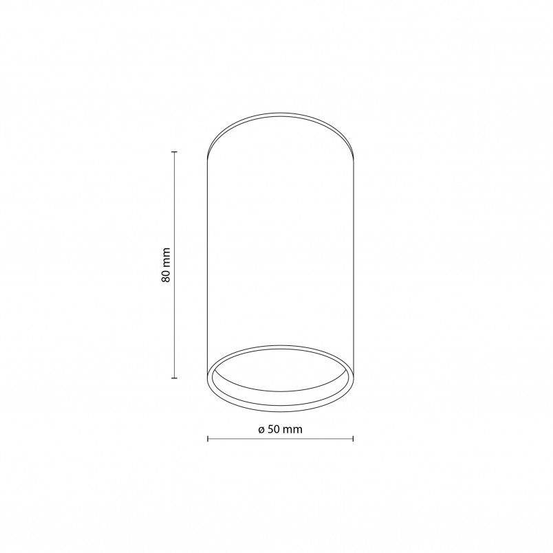 Lampa spot Tubka Gold 5cm - TK Lighting | Nowoczesne oświetlenie