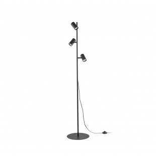 Lampa podłogowa 3 reflektory czarna TK Lighting | Nowoczesny design