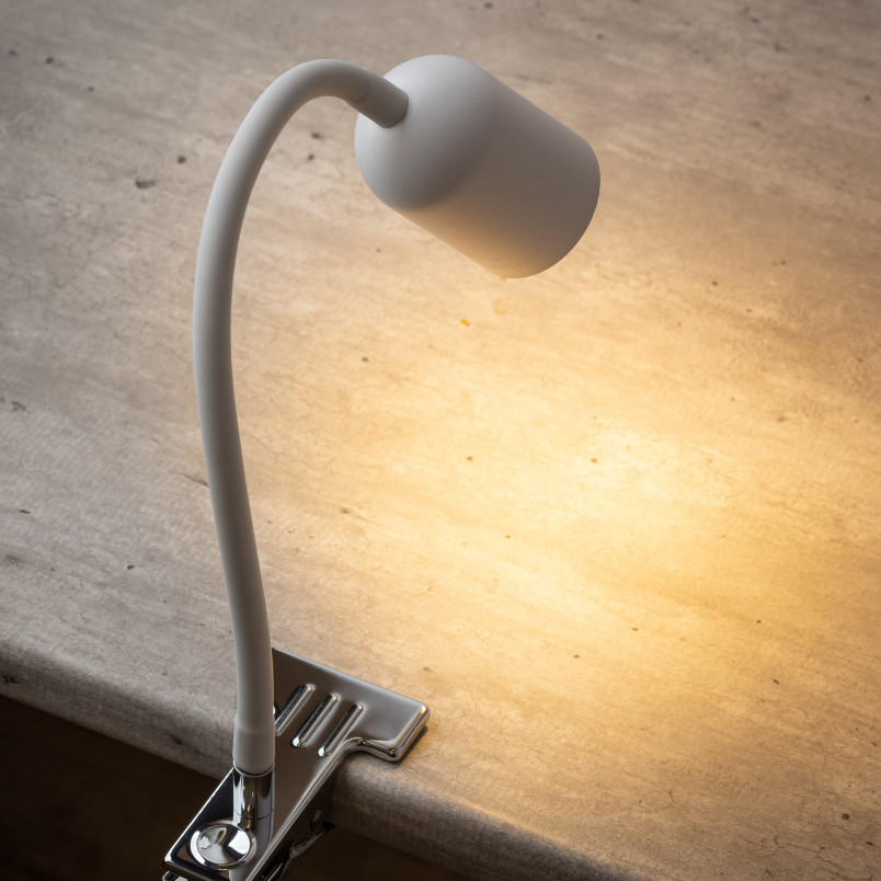 Lampka klips Top biała TK Lighting - Nowoczesne oświetlenie