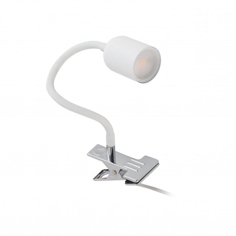 Lampka klips Top biała TK Lighting - Nowoczesne oświetlenie