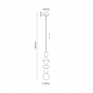 Lampa wisząca Tower Brown TK Lighting - Skandynawski Design