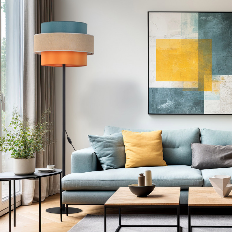 Lampa podłogowa Trio Juta II | TK Lighting - Boho, Retro