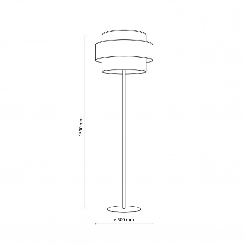 Lampa podłogowa Trio Juta II | TK Lighting - Boho, Retro