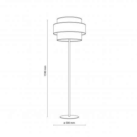 Lampa podłogowa Trio Juta II | TK Lighting - Boho, Retro